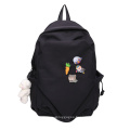 2021 custom school backpack solid color high school backpack fashionable diy plain backpack